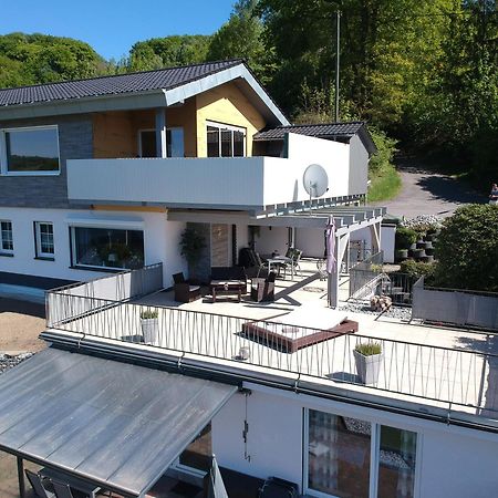 Seeblick-Ferienwohnung Im "Ferienhaus Agger-Blick" Mit Traumhafter Sonnen-Terrasse, Sauna, E-Kamin & Kajak Гуммерсбах Экстерьер фото